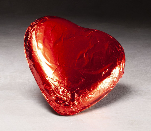Valentine's Day Belgian Milk Chocolate Heart $9